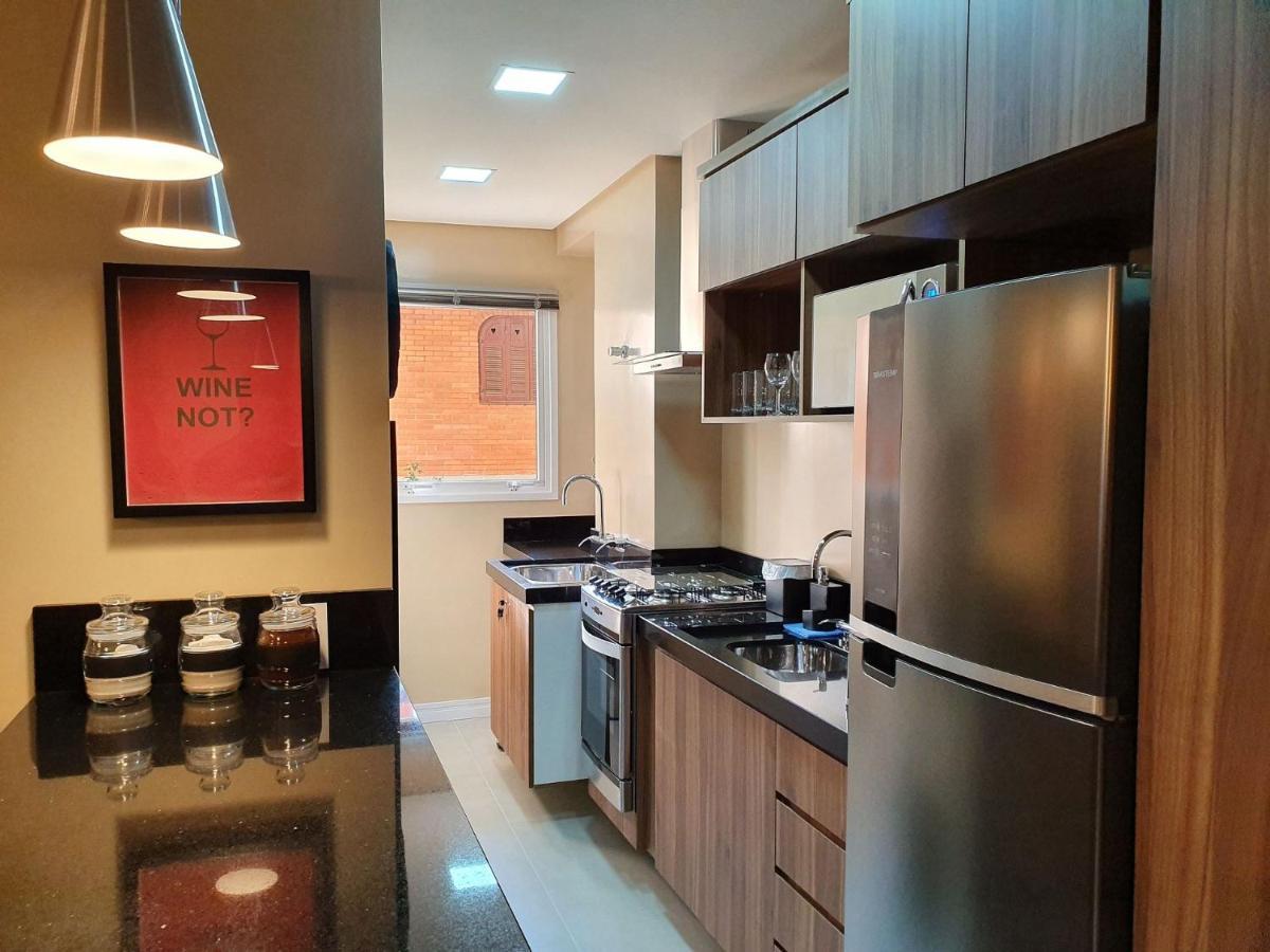 Apto Luxo 250m R. Coberta | 2 | Mobiliado 公寓 Gramado